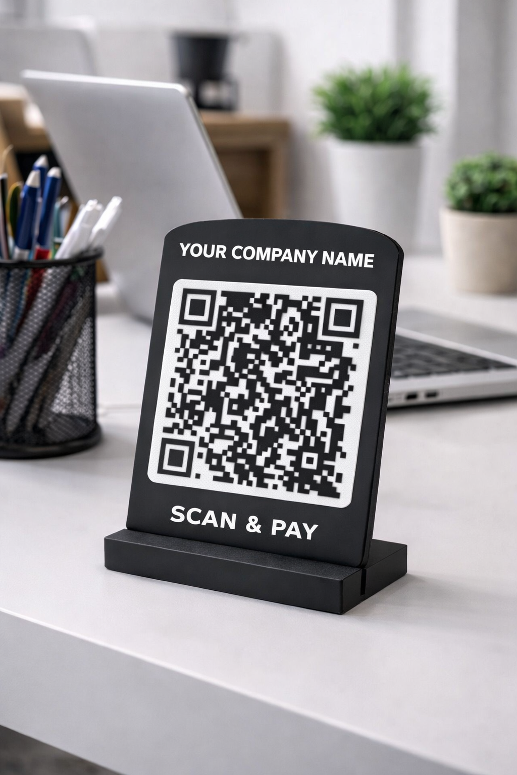 Custom QR Payment Stand