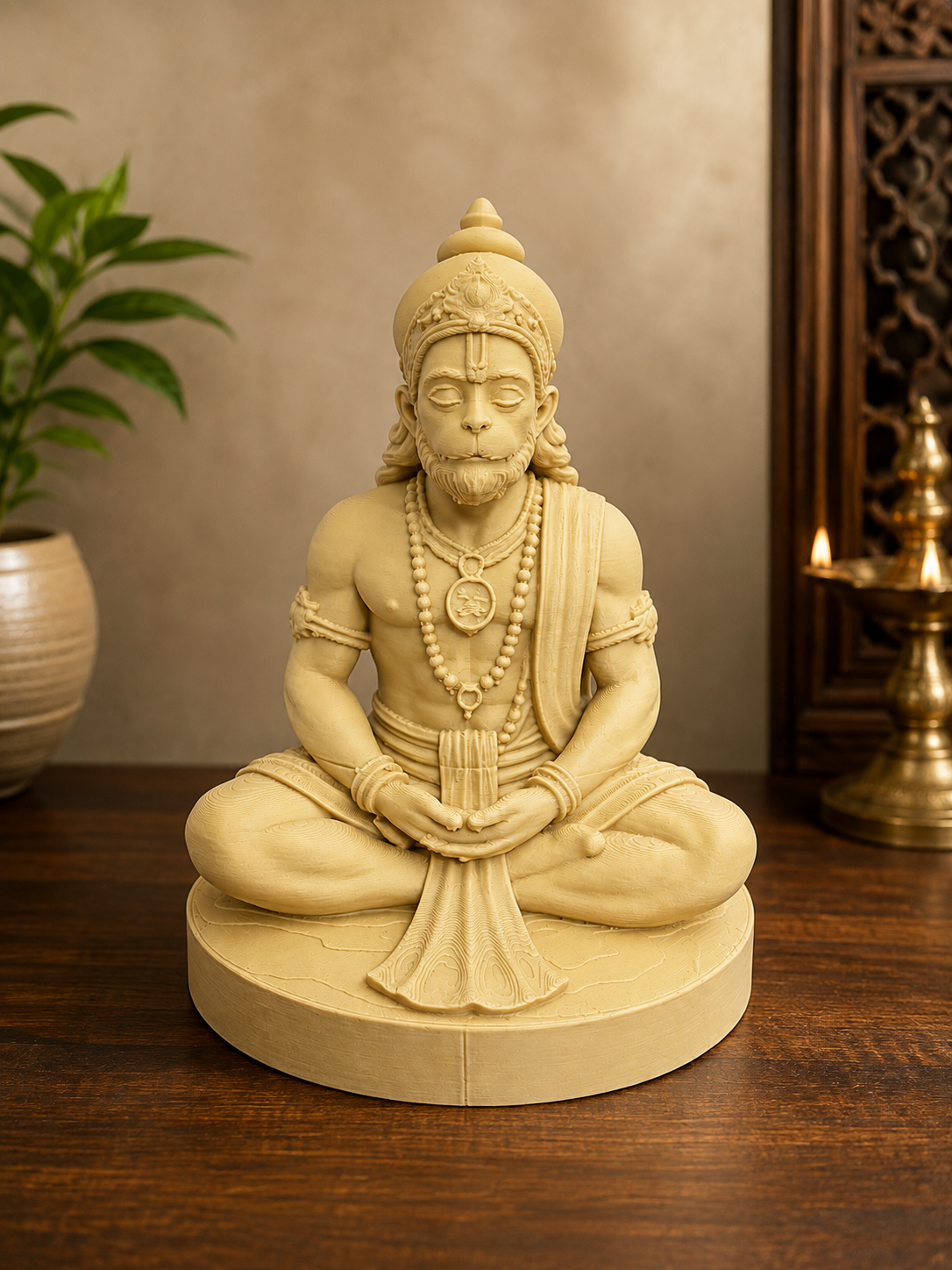 Hanuman Ji Calm Pose Idol