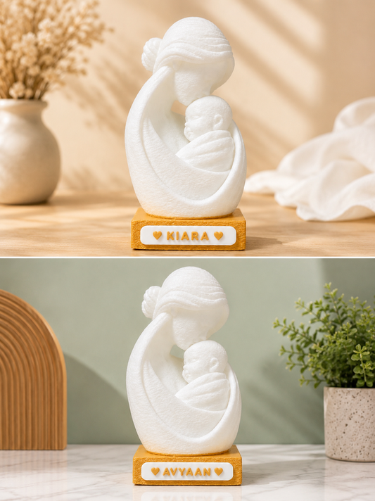 Personalized Mother Baby Serenity Sculpture