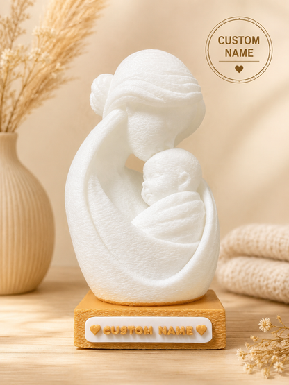 Personalized Mother Baby Serenity Sculpture