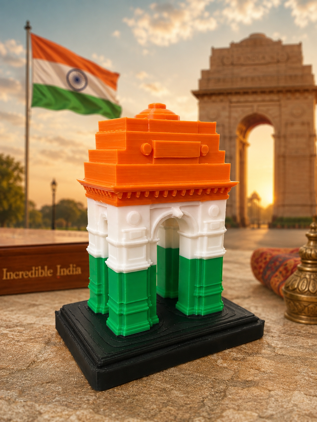 India Gate Heritage Miniature