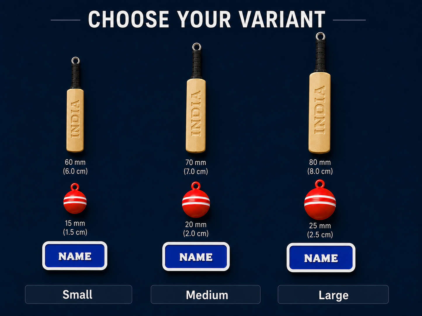 Personalized Cricket Lover Keychain with Custom Name