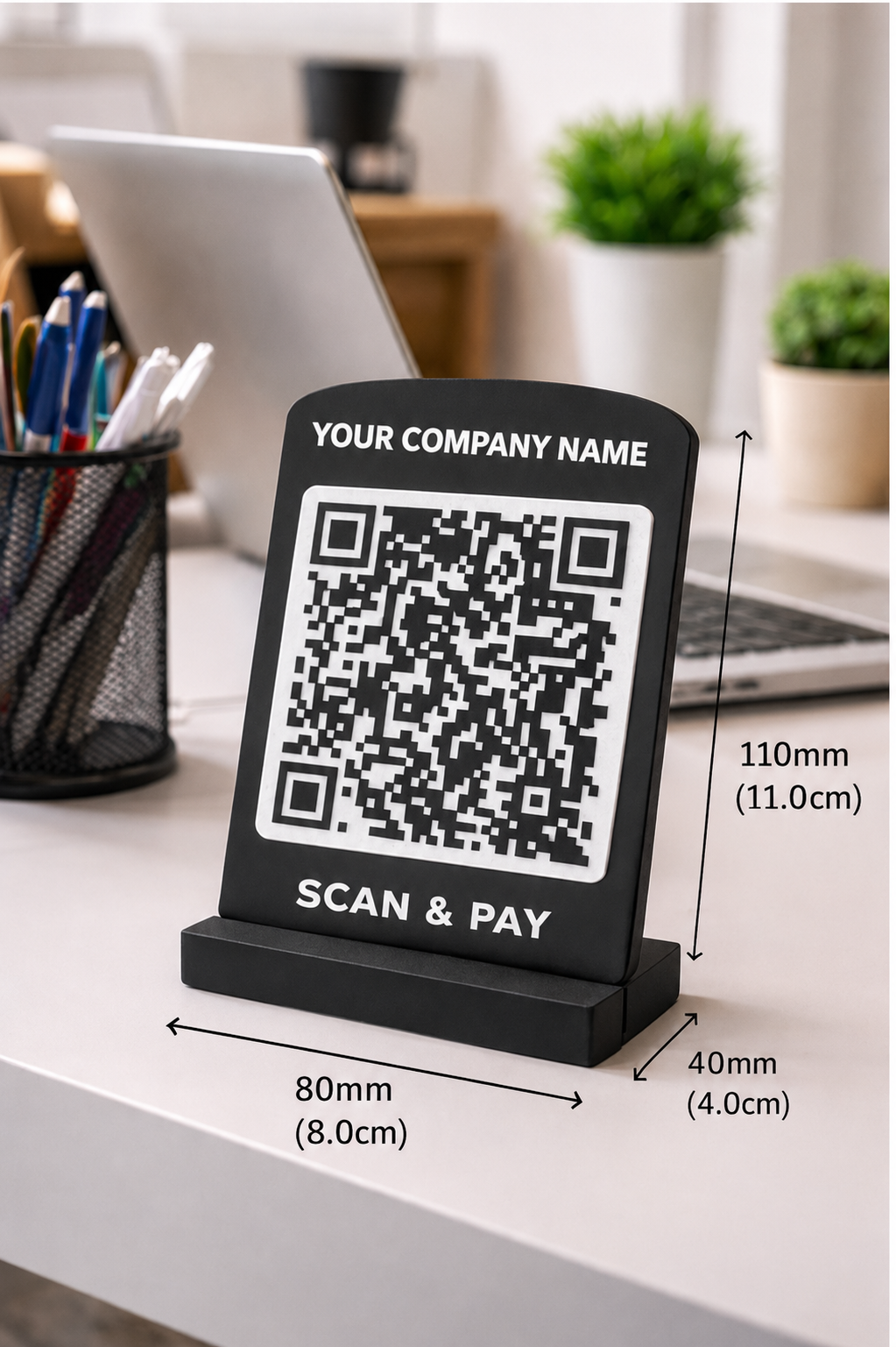 Custom QR Payment Stand