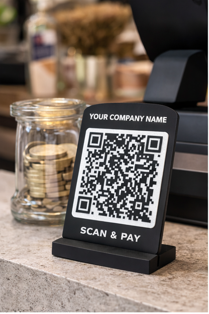 Custom QR Payment Stand