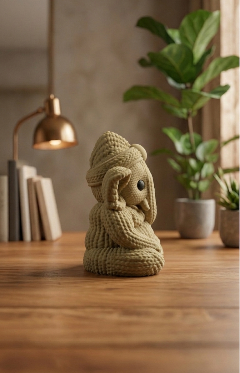 Knitted Ganesha Decor